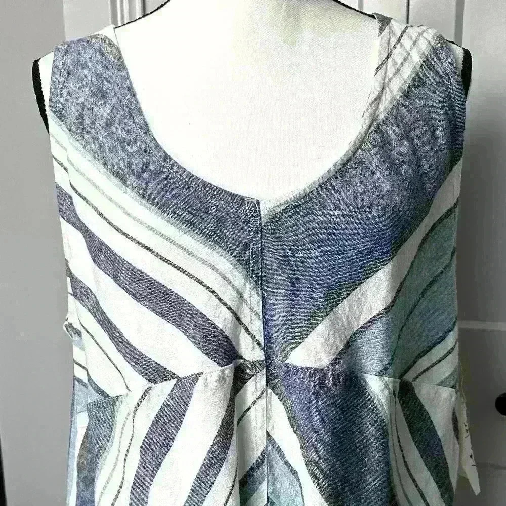 NWT Indigo-Rein Sleeveless Open-Back Top